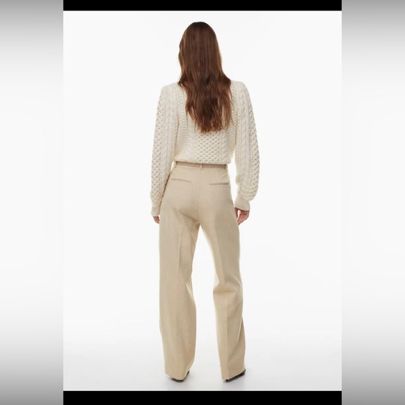 Aritzia Effortless Pants in Birch, size 16. - Picture 3 of 6